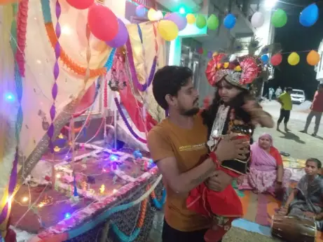 रूकमणि विहार कॉलोनी में मनाया गया कृष्ण जन्माष्टमी