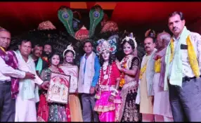 मेला पंडाल में हुआ भव्य विशाल देवी जागरण