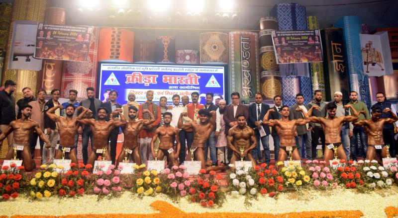 कृष्णांजलि सभागार में मिस्टर यूपी और मिस्टर अलीगढ़ बॉडी बिल्डिंग प्रतियोगिता का हुआ आयोजन