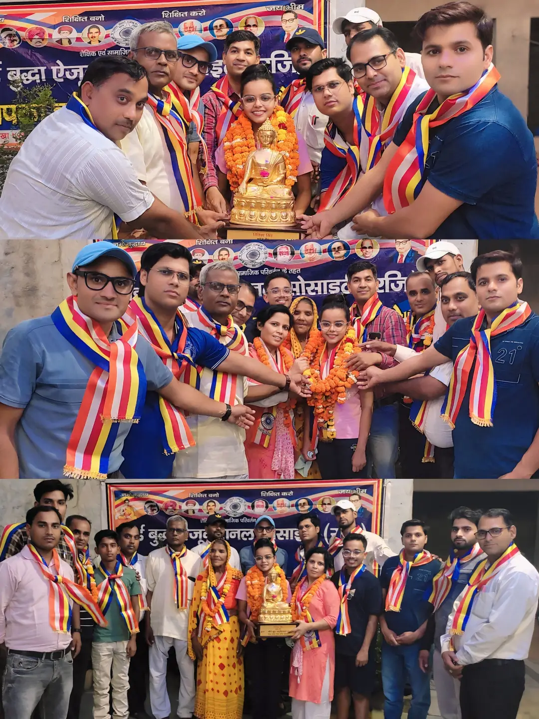 लॉर्ड बुद्धा एजुकेशनल सोसाइटी, द्वारा रितिका सिंह का ग्रह मंत्रालय में चयन होने पर सम्मान