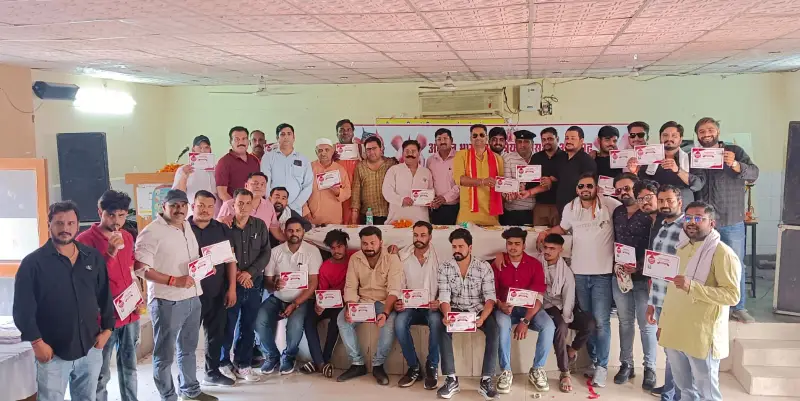 अखिल भारतीय क्षत्रिय महासभा अलीगढ़ ने महाराणा प्रताप जी की 484 वी जयंती पर किया रक्तदान