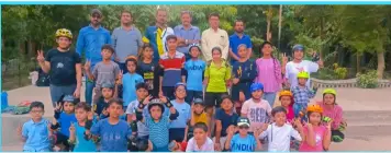 स्केटिंग क्लास द्वारा स्केटिंग म्यूजिकल कौन प्रतियोगिता संपन्न हुई