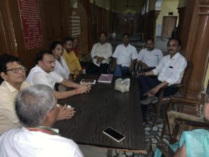 श्री गंगा सेवा समिति ने संकरा घाट के विकास को लेकर बैठक में की चर्चा