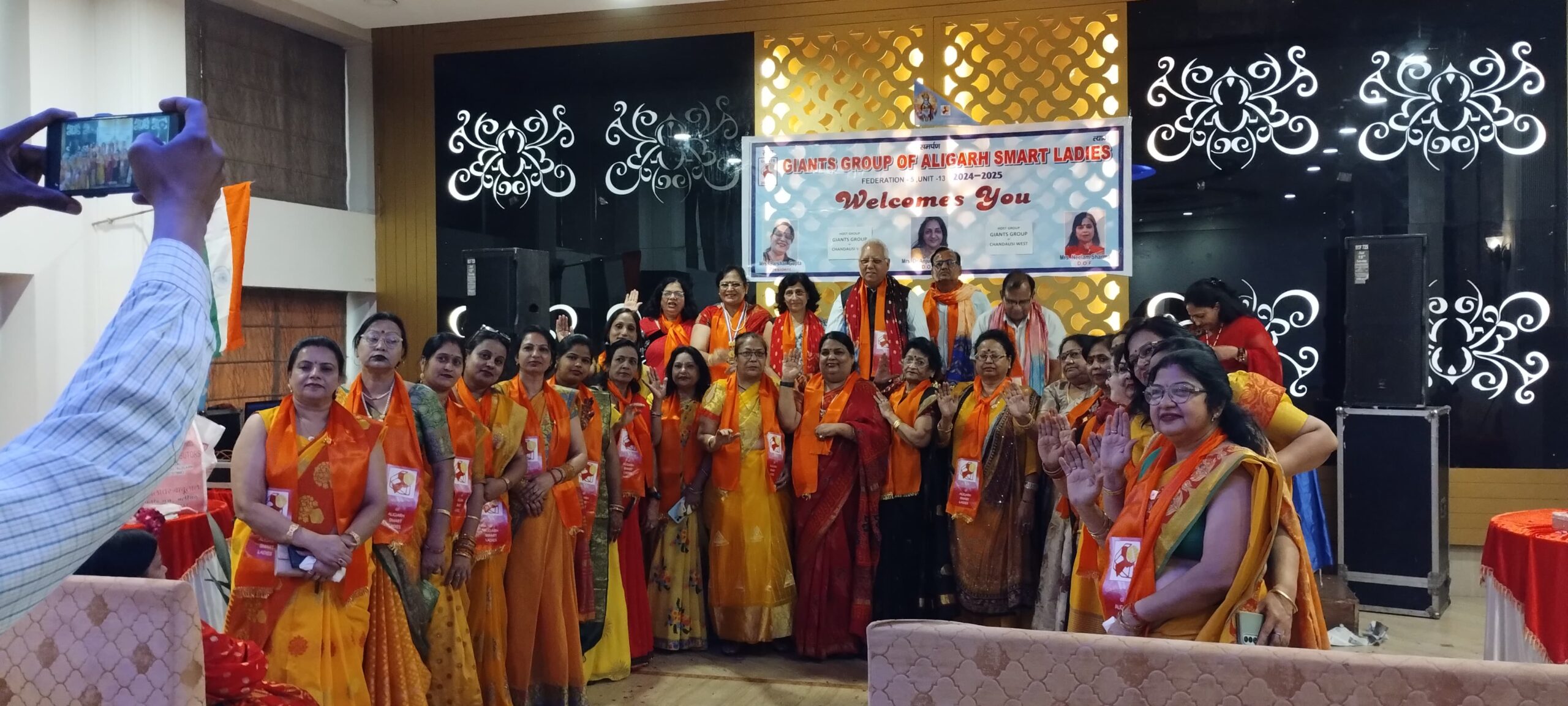 अलीगढ़ में जायन्ट्स समूह चन्दौसी का हुआ विस्तार, दर्शन गुप्ता अध्यक्ष बनी