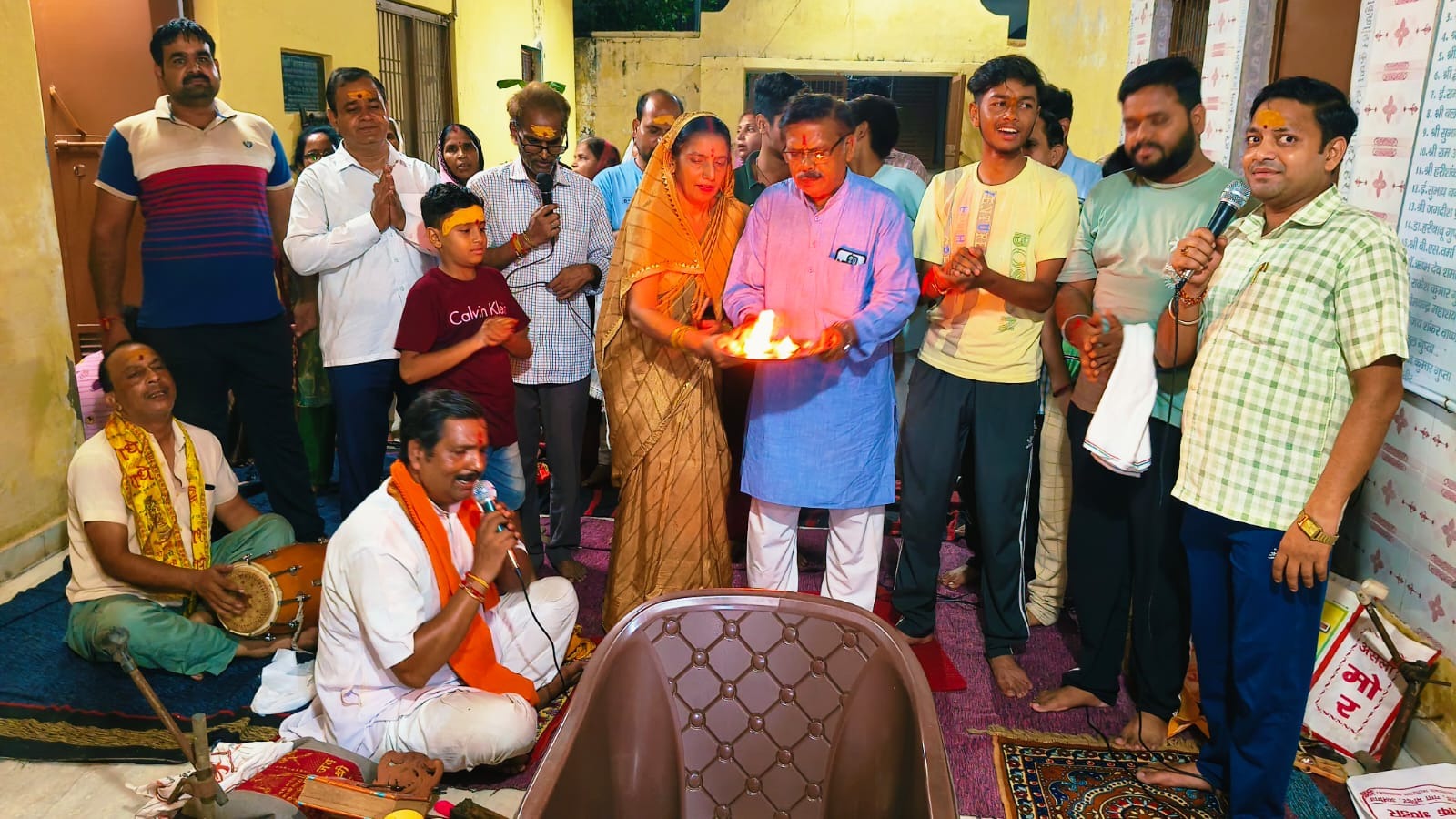 जयशिव मंदिर में संगीतमय रामायण पाठ और सुंदरकांड का हुआ आयोजन