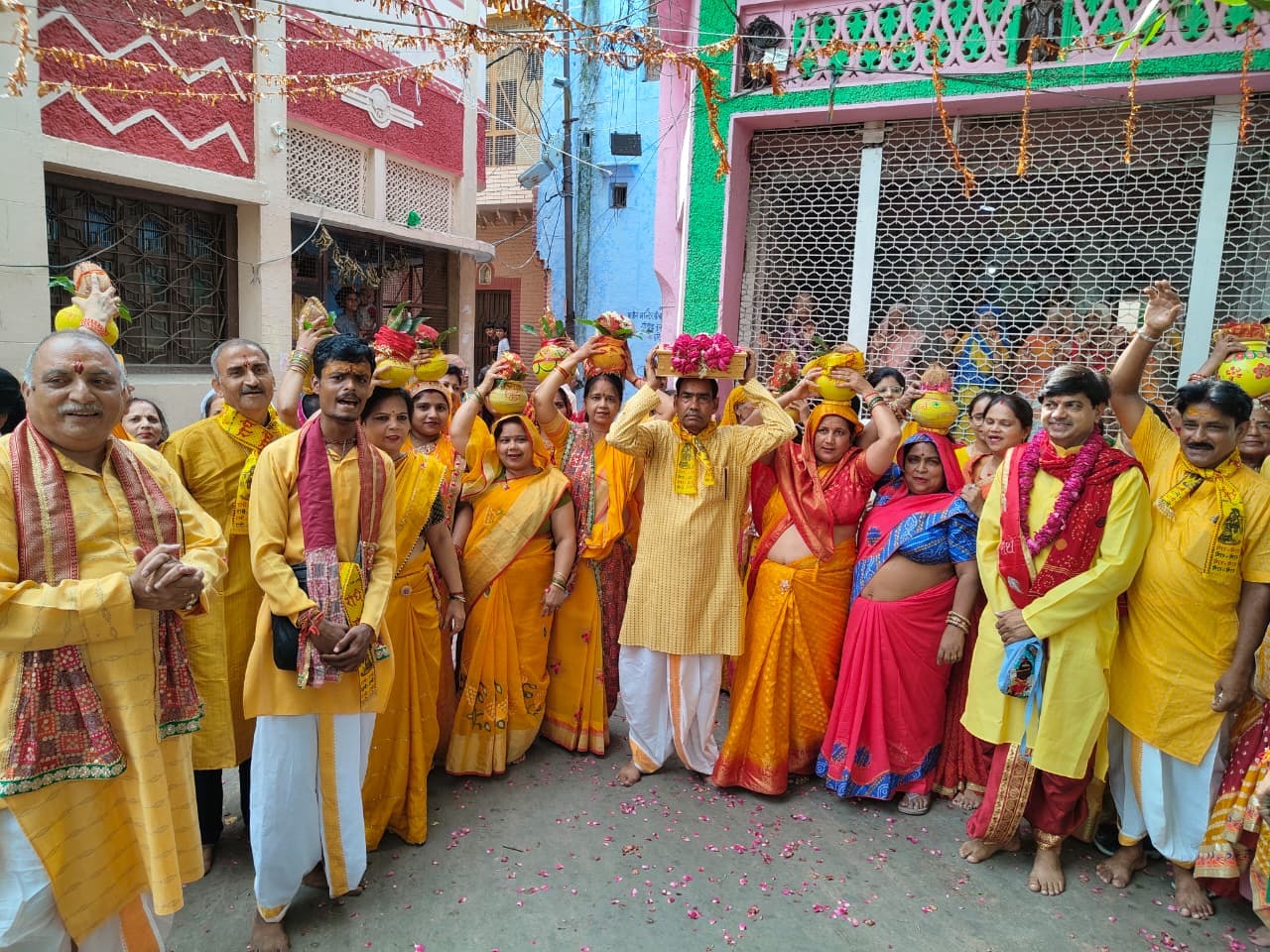 हरिगढ़ में श्रीमद्भागवत कथा का हुआ शुभारंभ, निकाली भव्य कलश यात्रा