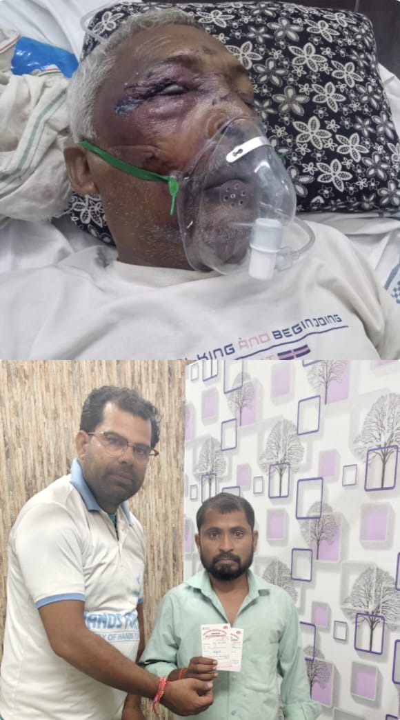 हैण्ड्स फॉर हेल्प ने 75 वर्षीय बाबा जयप्रकाश की बचाई जान