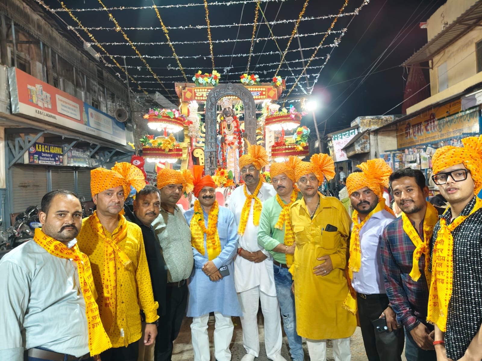 गणेश जी मेले में उद्योग व्यापार मंडल ने किया स्वागत एवं सम्मान