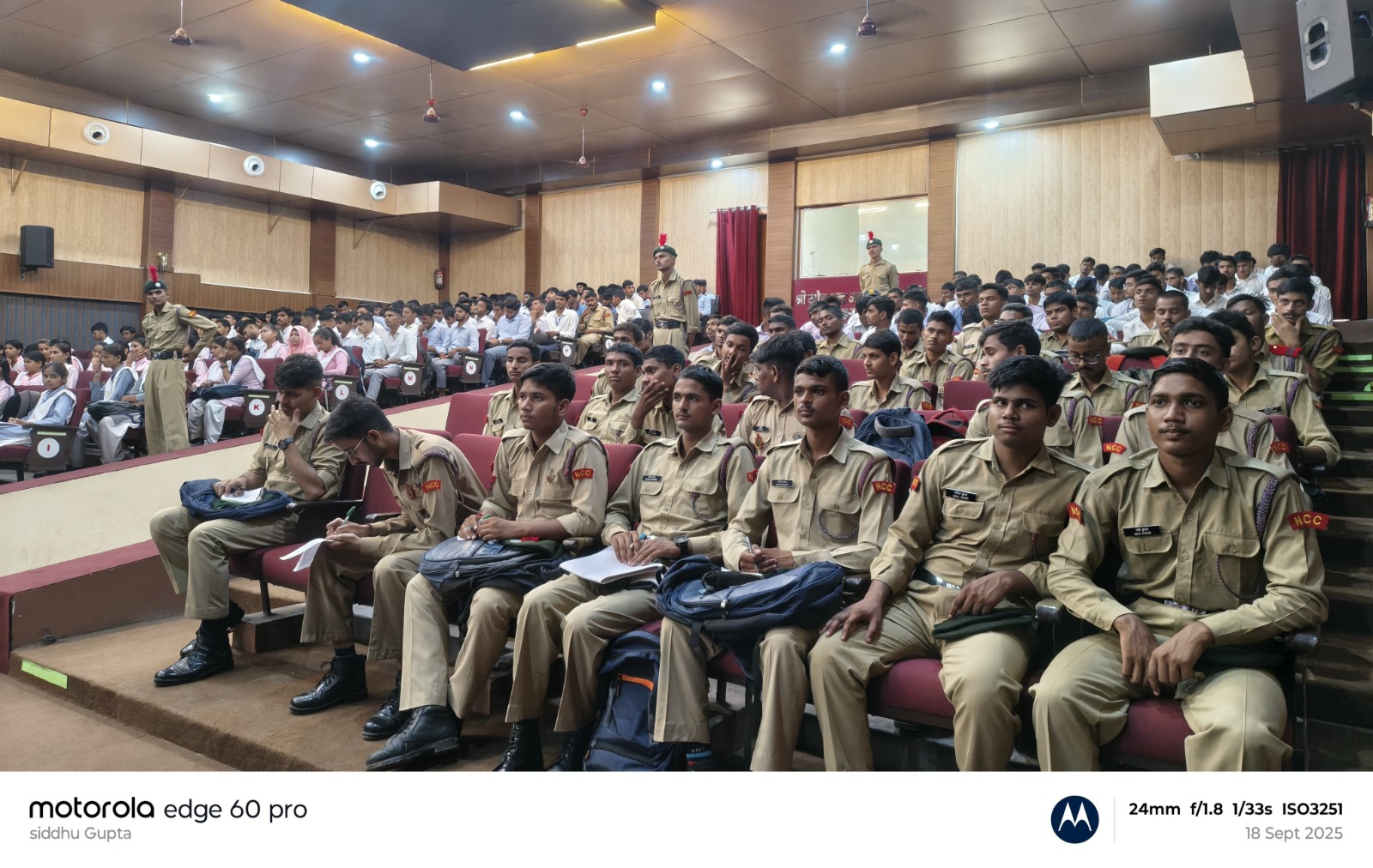 डीएस कॉलेज में एनसीसी कैडेट्स के लिए एसएसबी और करियर काउंसलिंग व्याख्यान