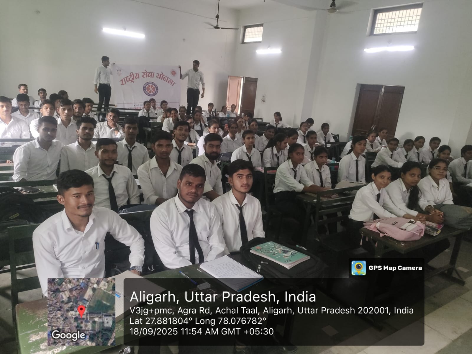 धर्म समाज महाविद्यालय में सेवा पखवाड़ा पर पोषण स्पीच कार्यक्रम हुआ आयोजित